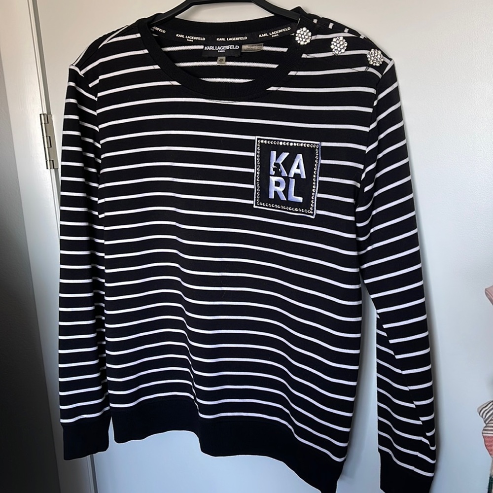 Karl Lagerfeld Striped Sweater